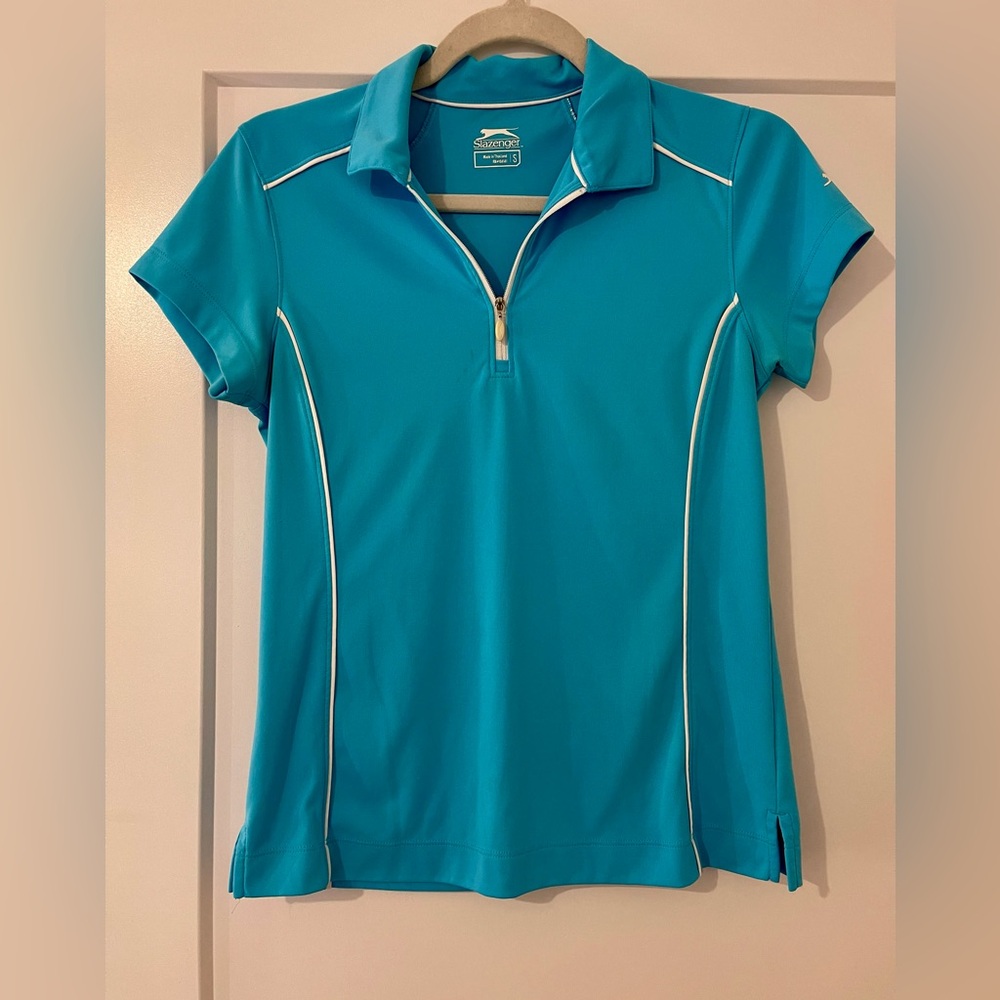 Slazenger Turquoise Golf polo